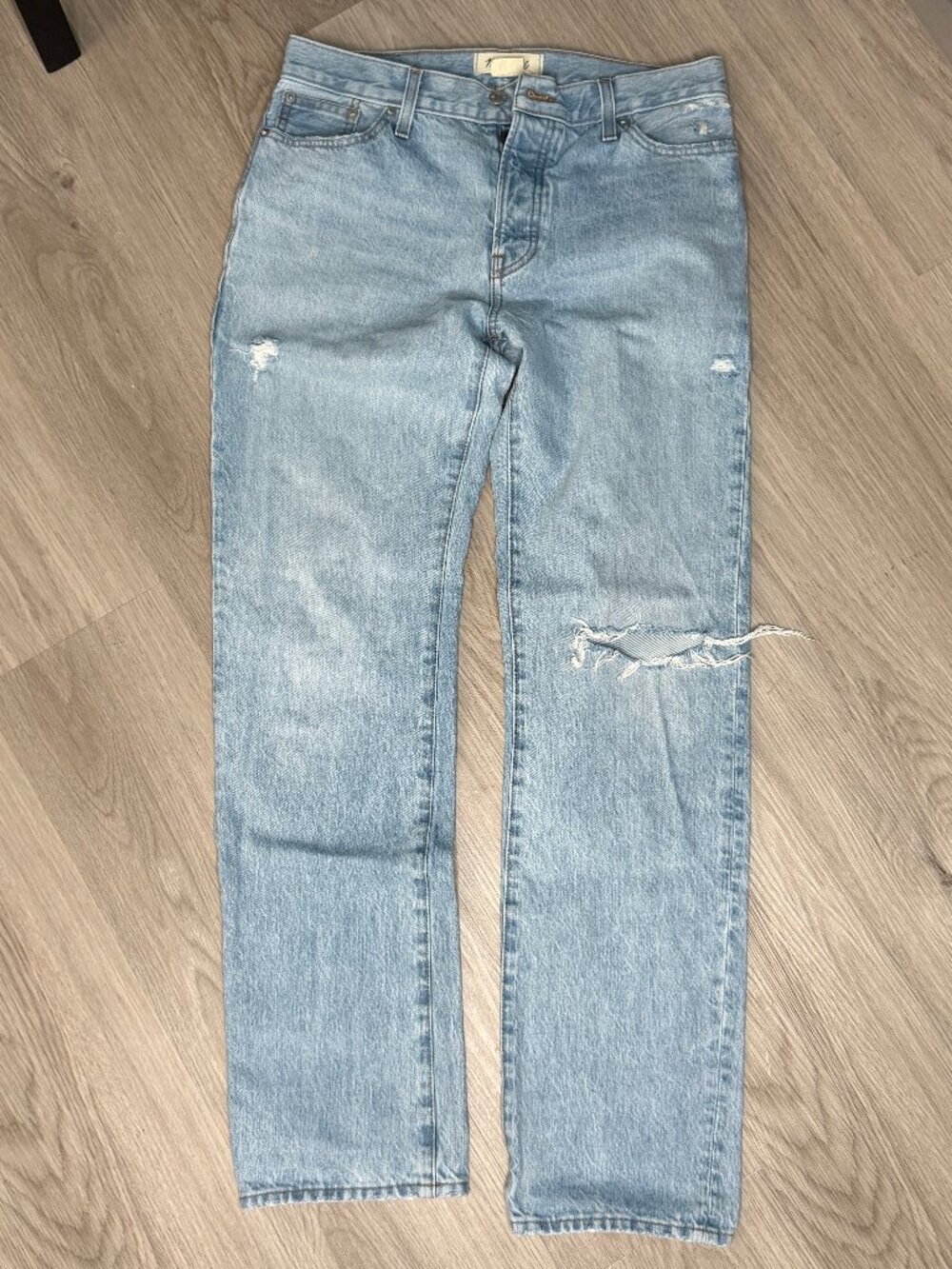 Madewell Straight Distressed Jeans